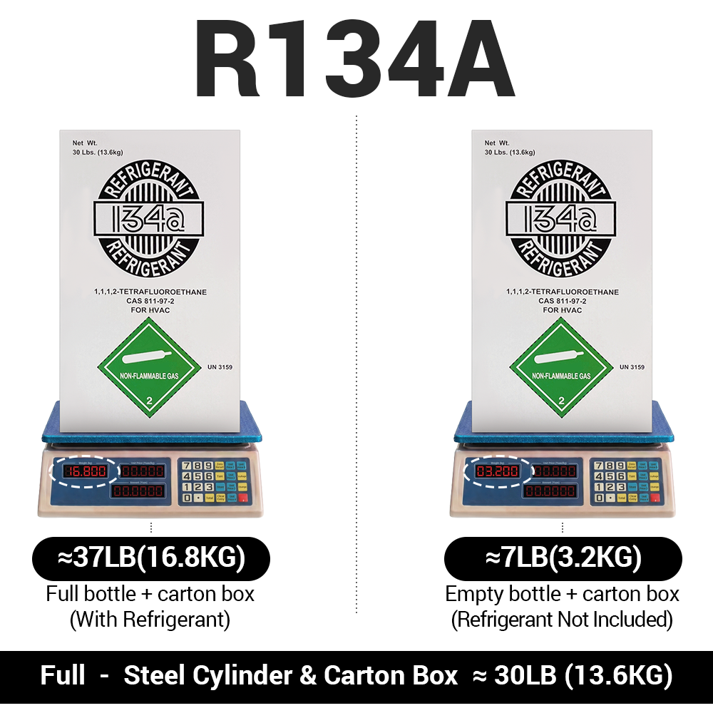 30LB R134A R-134A Freon Refrigerant Gas
