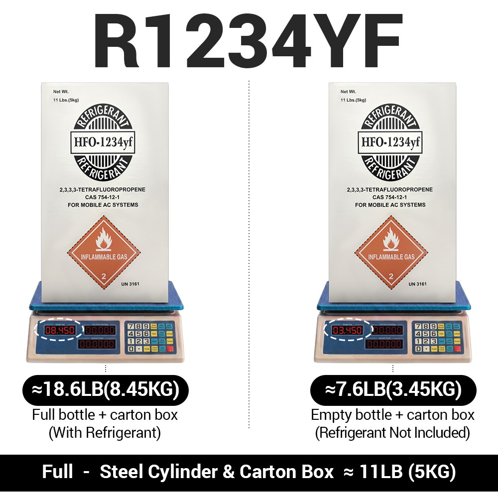 11LB R1234yf R-1234yf Freon Refrigerant Gas