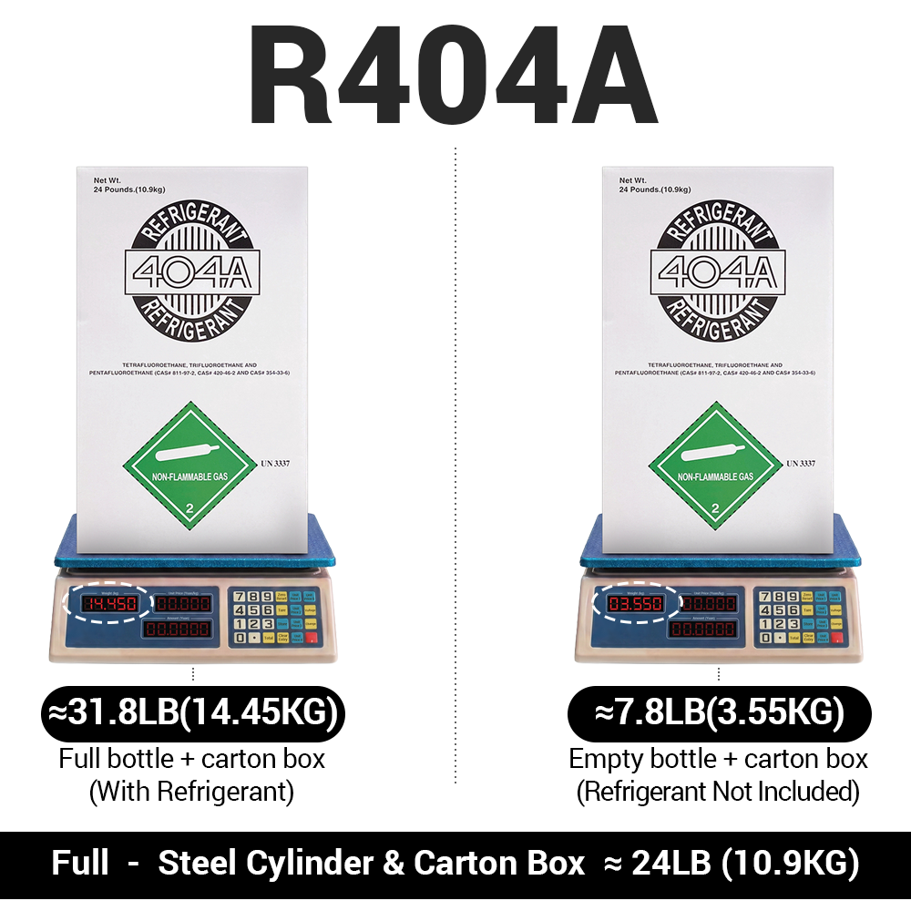 24LB R404A R-404A Freon Refrigerant Gas