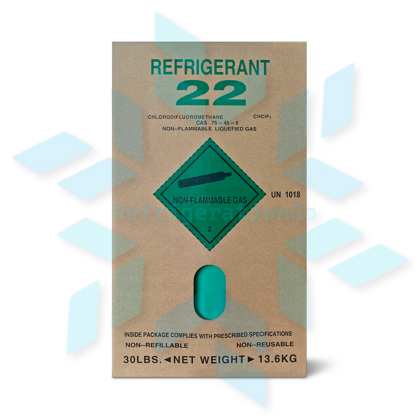 30LB R22 R-22 Freon Refrigerant Gas