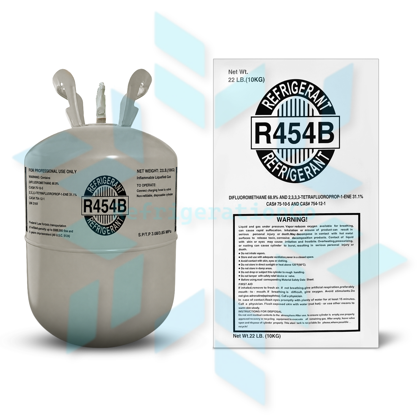 22LB R454B R-454B Freon Refrigerant Gas