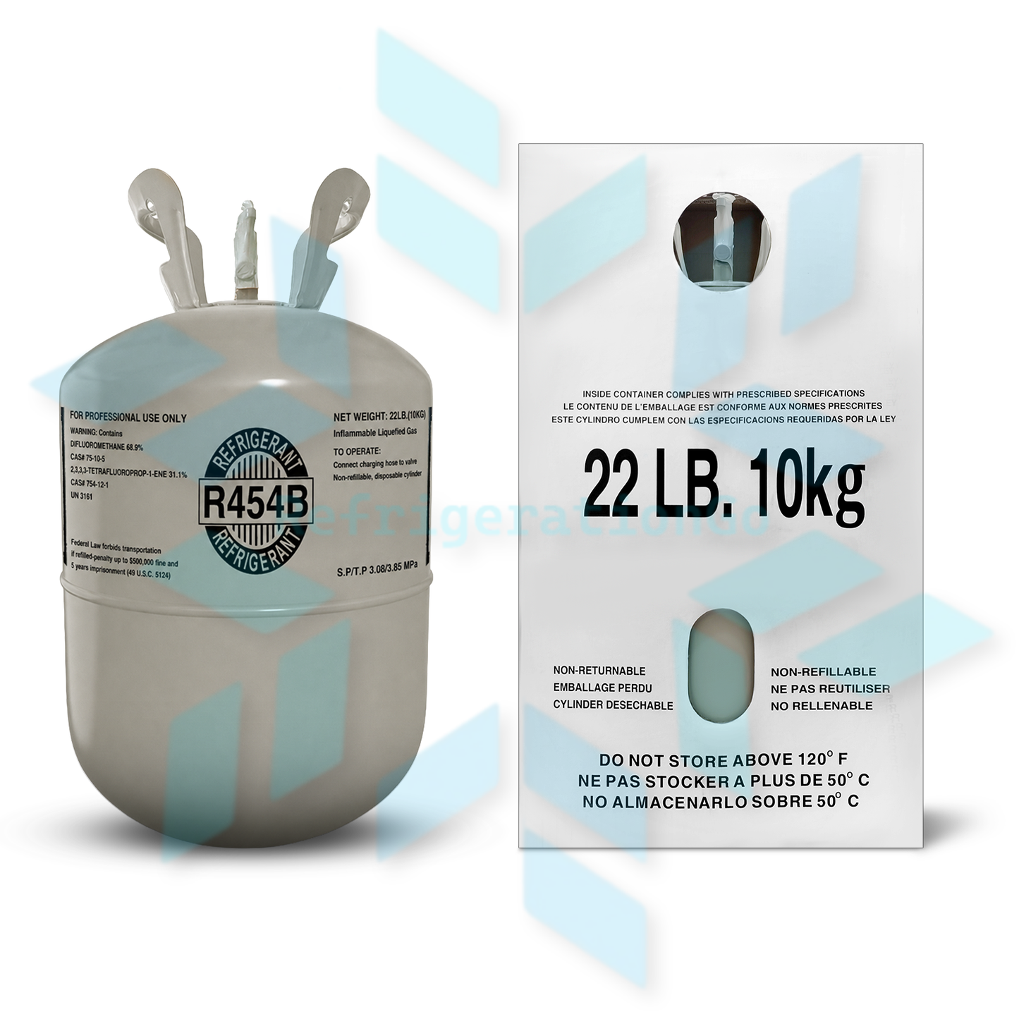 22LB R454B R-454B Freon Refrigerant Gas
